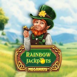 Rainbow Jackpots Megaways logo – Jackpots by Red Tiger Gaming at Slotlair Casino